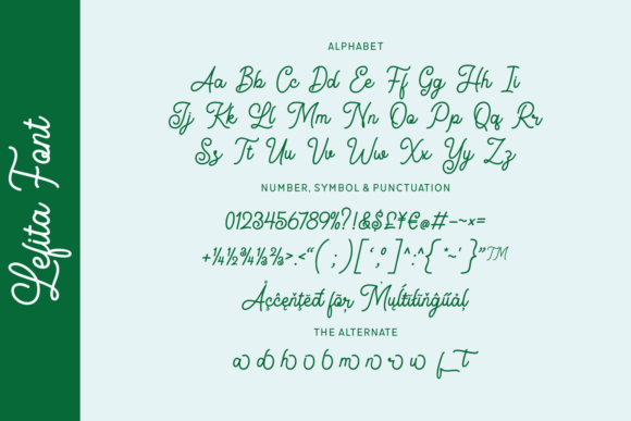 Lefita Font PNG with transparent background - Preview 2