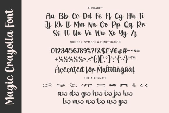 Magic Crayolla Font PNG with transparent background - Preview 2