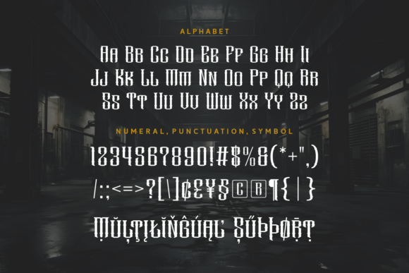 Morew Garage Font PNG with transparent background - Preview 4