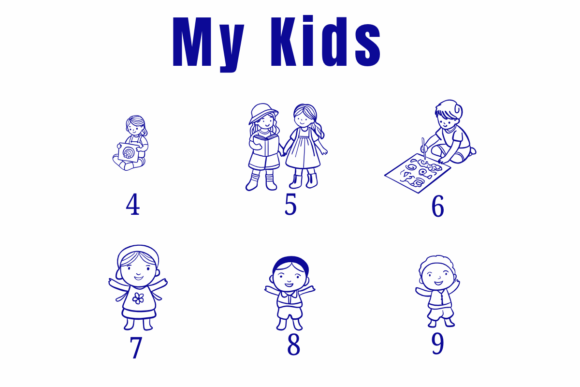 My Kids Font PNG with transparent background - Preview 3