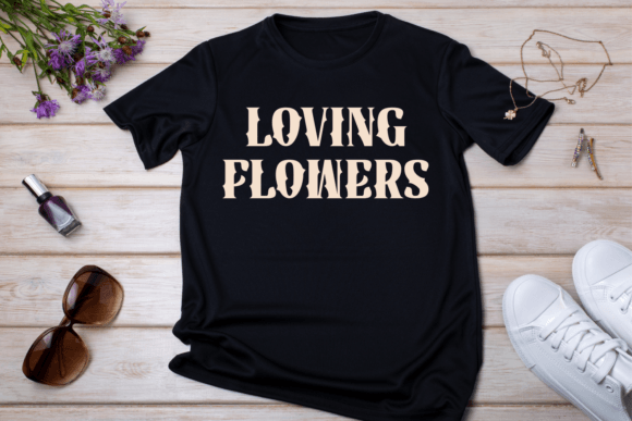 Sharp Flower Font PNG with transparent background - Preview 1