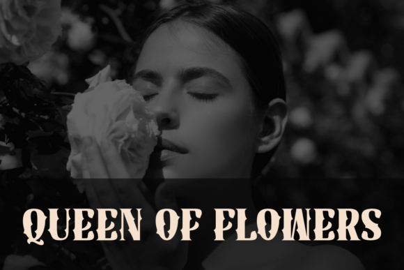 Sharp Flower Font PNG with transparent background - Preview 2