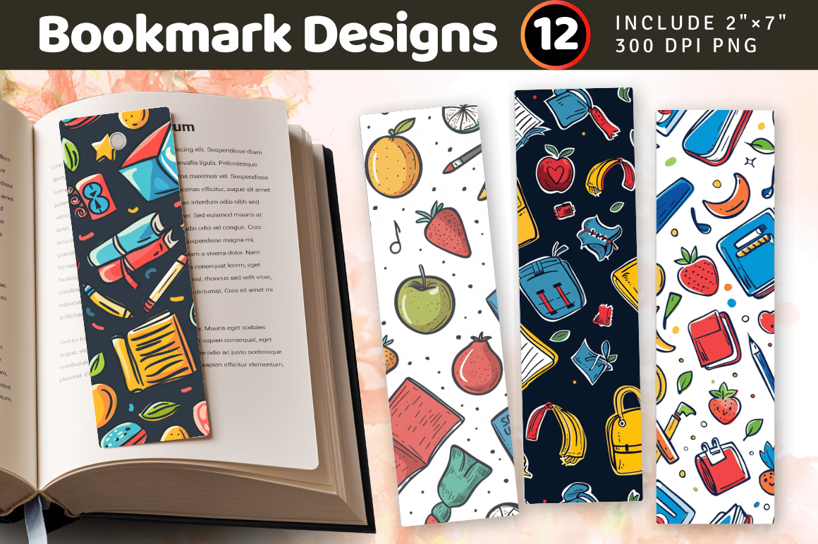 Back to School Bookmark PNG Sublimation Graphic by AKDestiny · Creative ...