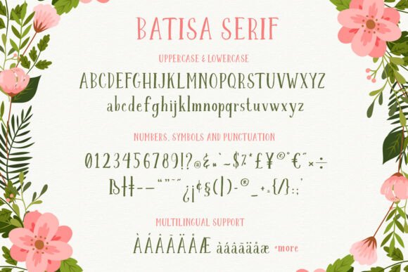 Batisa Duo Font PNG with transparent background - Preview 6