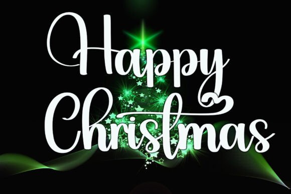 Black Santa Font - Preview 1