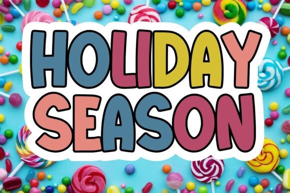 Candy Cane Font - Preview 1
