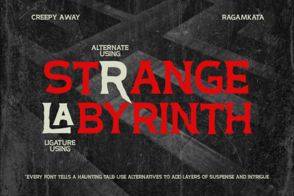 Creepy Away Font - Preview 6