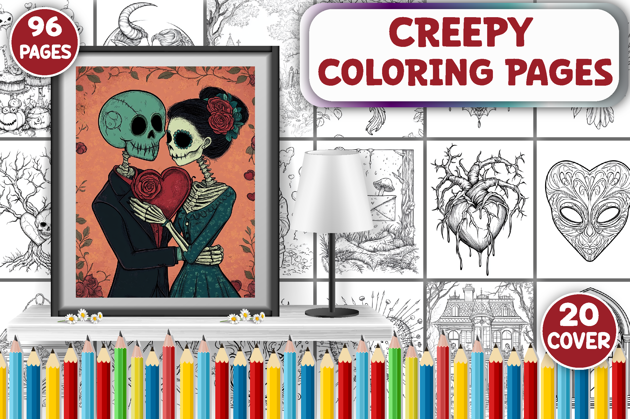 Creepy Coloring Pages for Adults