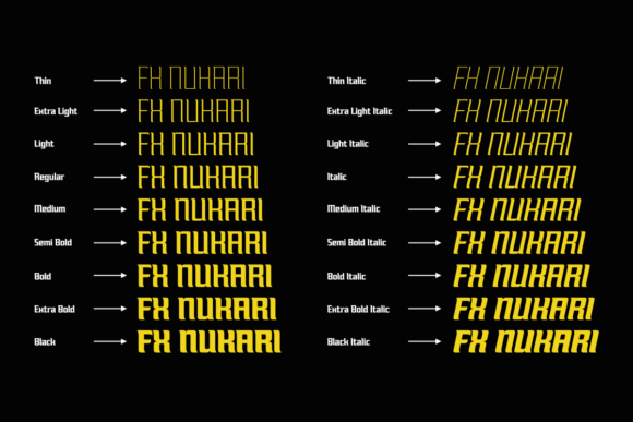 Fx Nukari Font - Preview 1