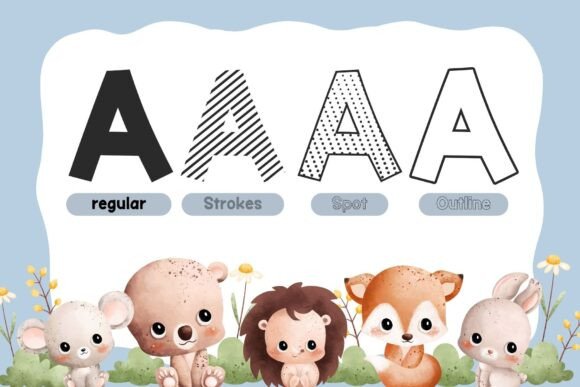Fox Marisa Font PNG with transparent background - Preview 1