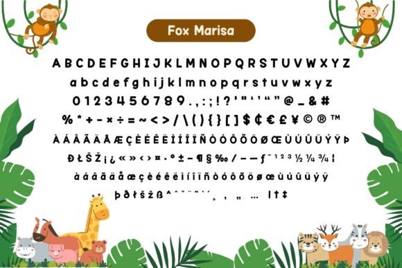 Fox Marisa Font PNG with transparent background - Preview 6