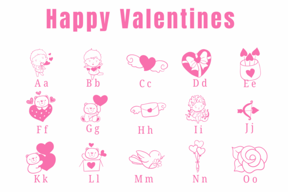 Happy Valentines Font - Preview 1