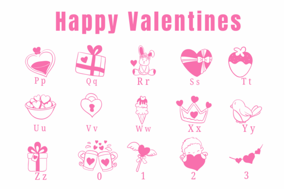Happy Valentines Font - Preview 2