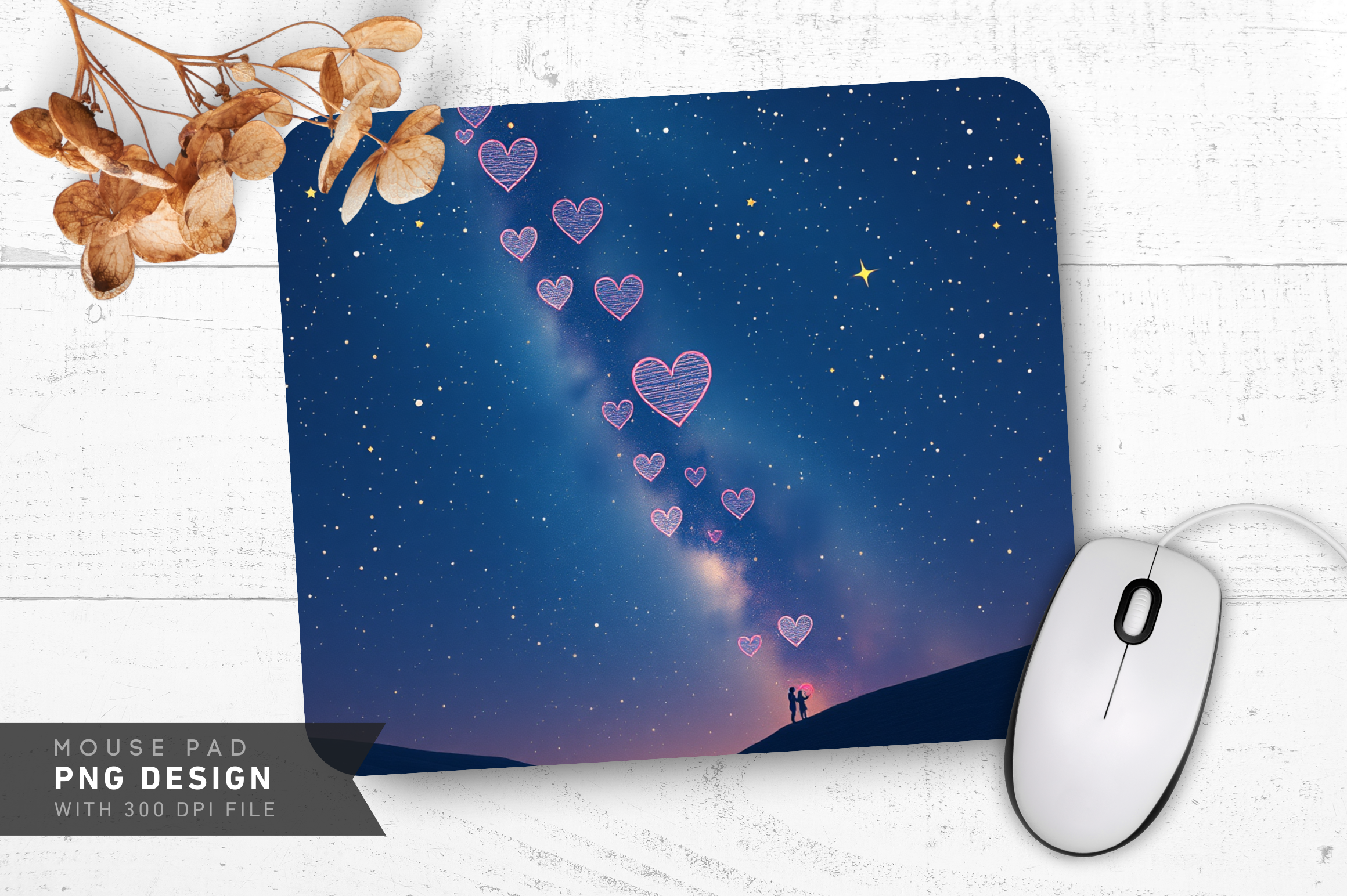 Heart Constellation Mouse pad