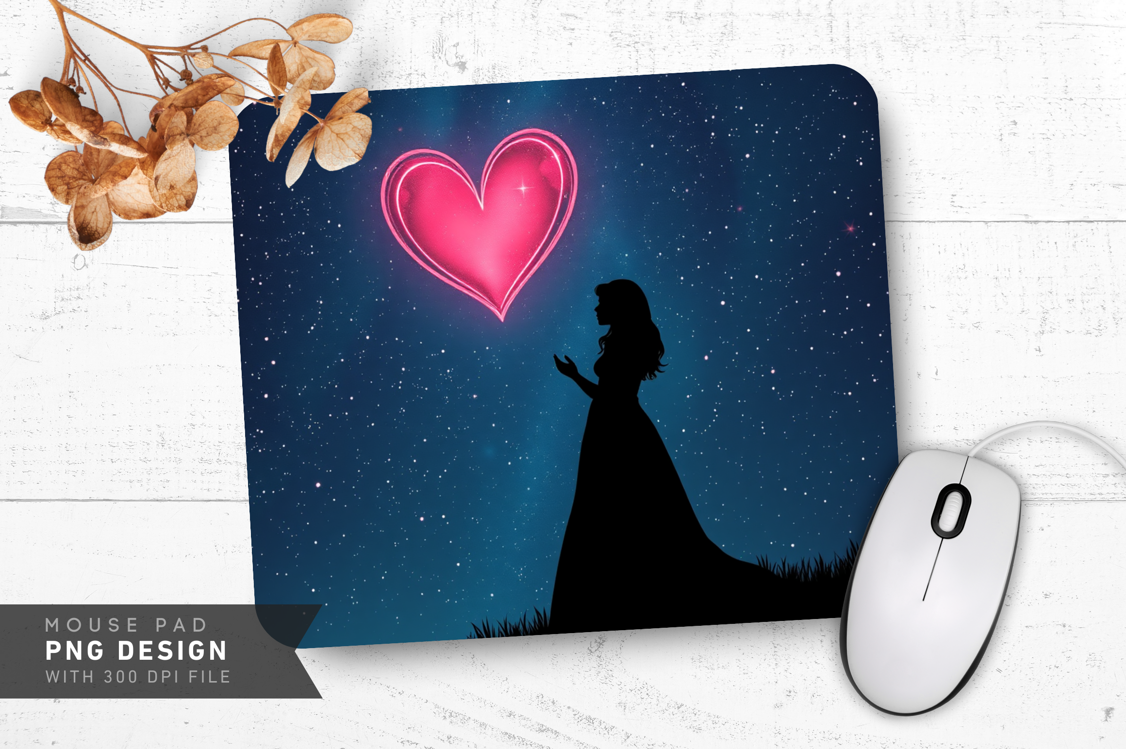 Heart Constellation Mouse pad