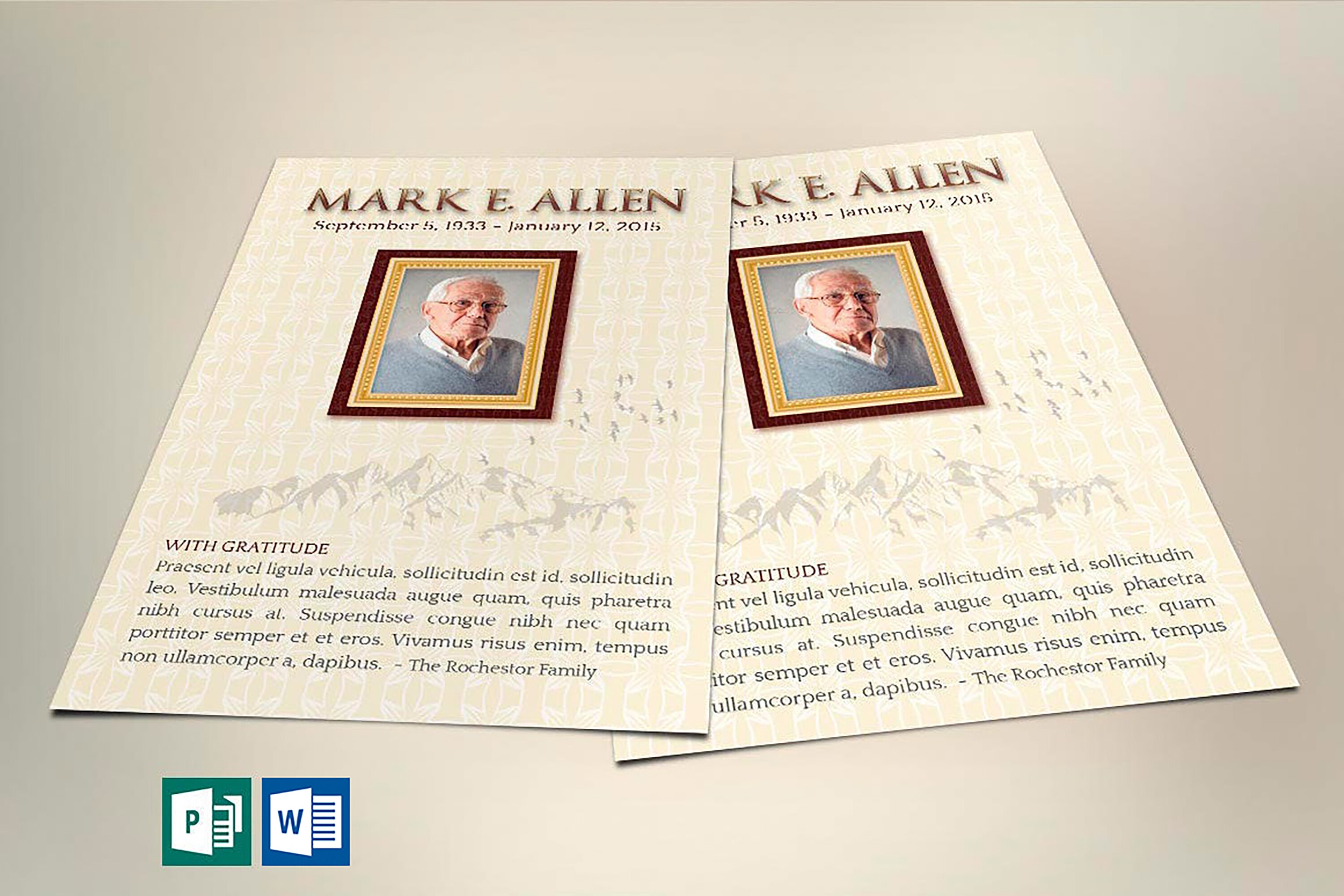 Legacy Funeral Thank You Card Template Graphic by Godserv Designs ...