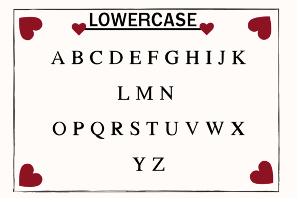 Love 1 Font PNG with transparent background - Preview 2
