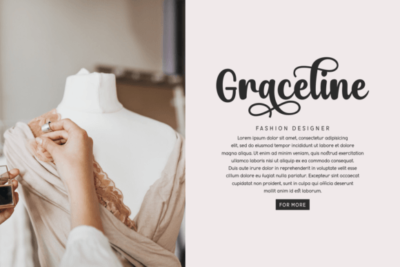 Mickela Fashion Font PNG with transparent background - Preview 3
