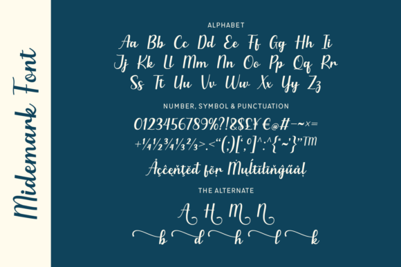 Midemark Font PNG with transparent background - Preview 1
