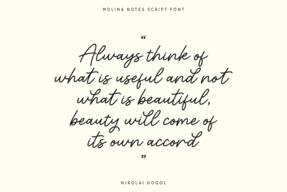 Molina Notes Font PNG with transparent background - Preview 2
