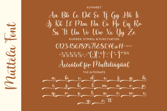 Muttela Font PNG with transparent background - Preview 2