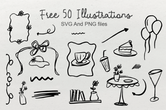 Penny Scribbles Font PNG with transparent background - Preview 3