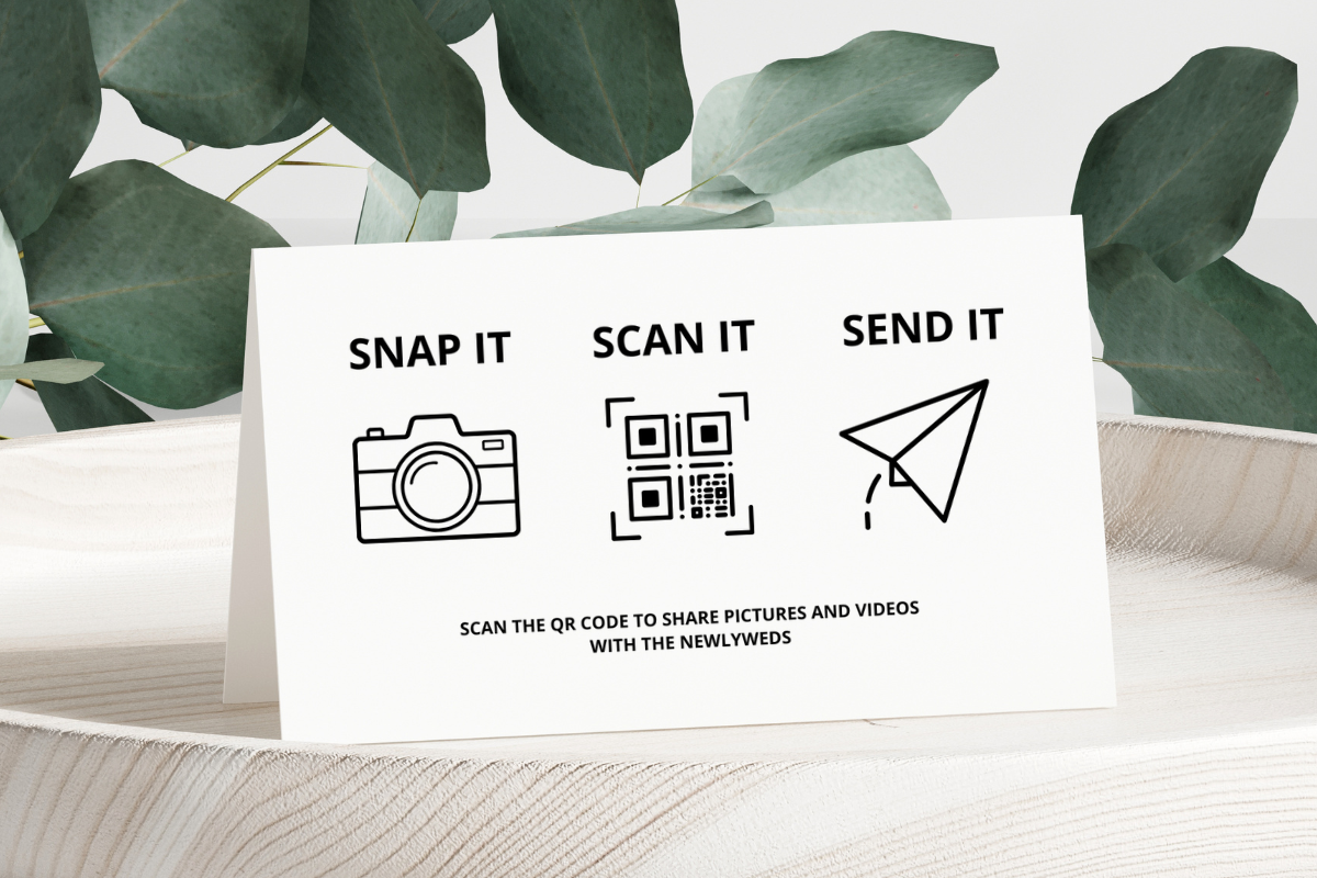 Wedding Snap It Sign Template