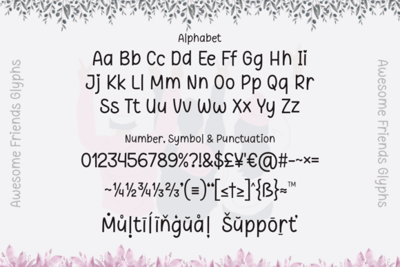 Awesome Friends Font - Preview 2