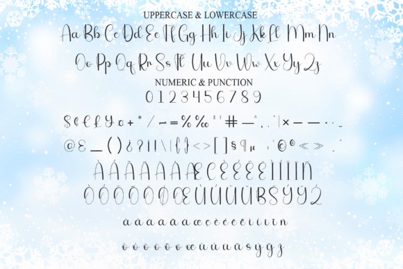 Bright Frosty Font PNG with transparent background - Preview 6