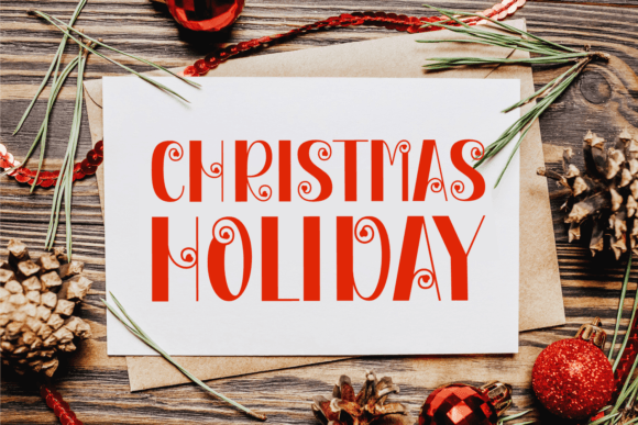 Chilly Xmas Font - Preview 1