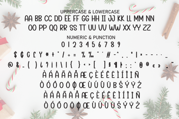 Christmas Background Font - Preview 6