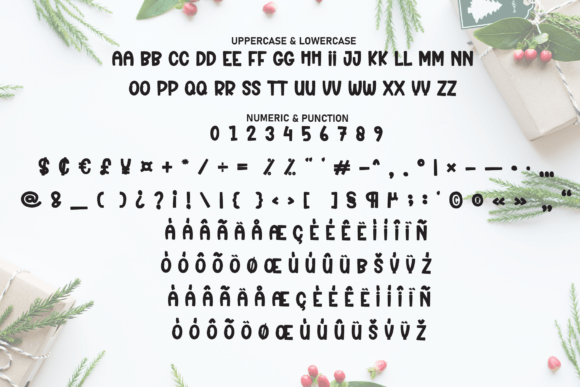 Christmas Minimalist Font - Preview 6