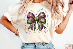 Glitter Mardi Gras Coquette Bow Png Graphic by Artistic Revolution ...