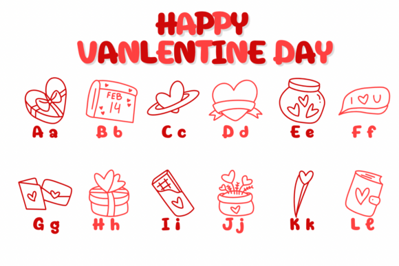 Happy Vanlentine Day Font - Preview 1