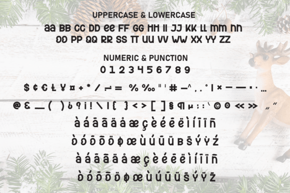Hello Reindeer Font PNG with transparent background - Preview 6