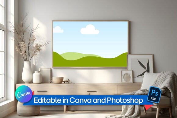 Home Decor TV Frame Mockup
