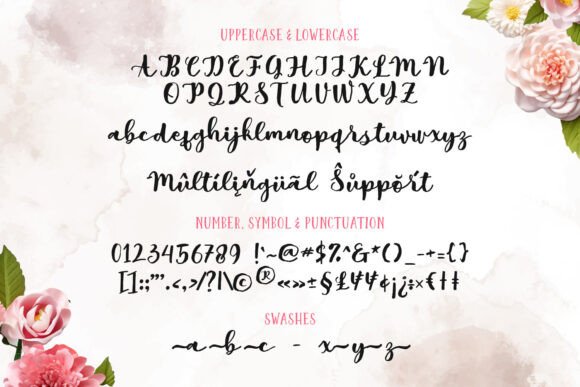 Malesa Brush Font PNG with transparent background - Preview 5