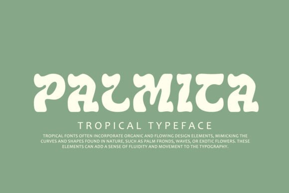 Palmica Font PNG with transparent background - Preview 1