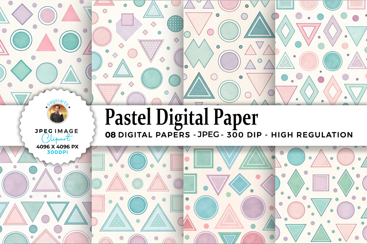 Pastel Digital Paper Patterns Graphic by sagorarts · Creative Fabrica