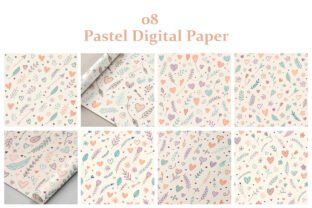 Pastel Digital Paper Patterns Graphic by sagorarts · Creative Fabrica