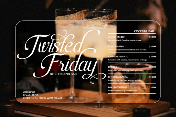 Rapiola Font PNG with transparent background - Preview 3