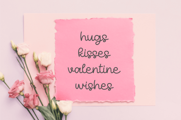Romance Delight Font PNG with transparent background - Preview 2