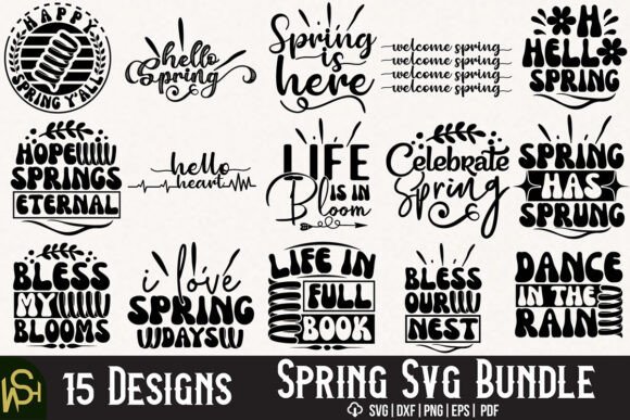 Spring Pics Svg Spring Svg Bundle Free Graphic by wishessvghop · Creative Fabrica