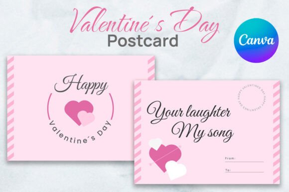 Valentine's Day Postcard Ready for Print