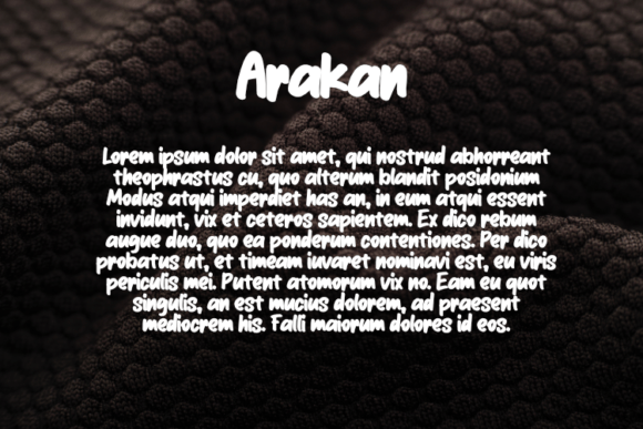 Arakan Font - Preview 2