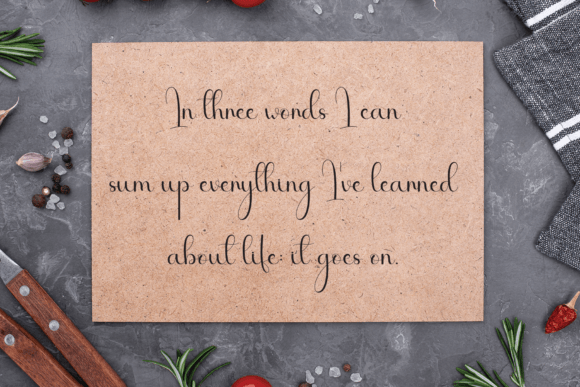 Christmas Dinner Font - Preview 2