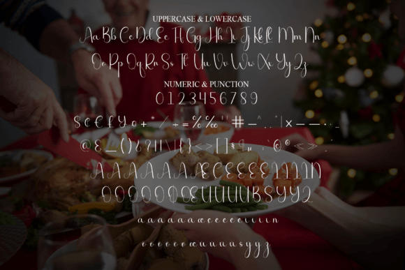 Christmas Dinner Font - Preview 6