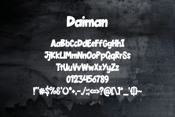 Daiman Font - Preview 1