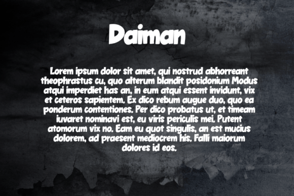 Daiman Font - Preview 2