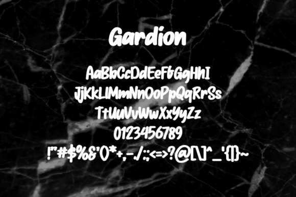 Gardion Font - Preview 1